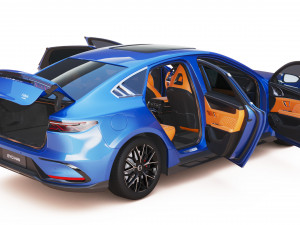 2024 BYD HAN EV With Interior Modèle 3D