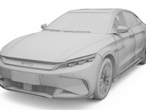 2024 BYD HAN EV With Interior Modèle 3D
