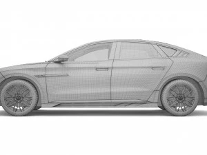 2024 BYD HAN EV With Interior 3D Model