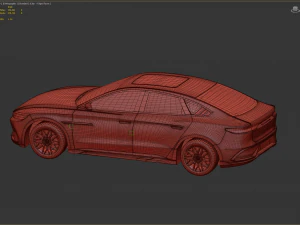 2024 BYD HAN EV With Interior 3D Model