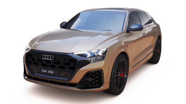 2024 Audi SQ8 Model 3D .c4d .max .obj .3ds .fbx .stl .blend 