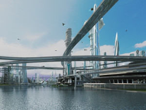 Future City 1 Model 3D