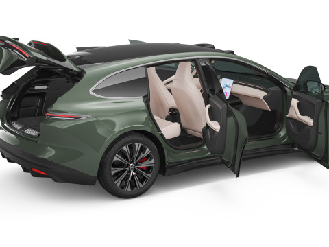 2024 NIO ET5 TOURING With Interior Modèle 3D