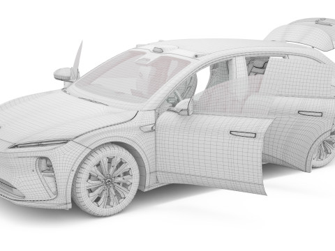 2024 NIO ET5 TOURING With Interior Modèle 3D