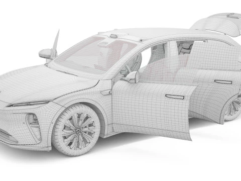 2024 NIO ET5 TOURING With Interior 3D Model