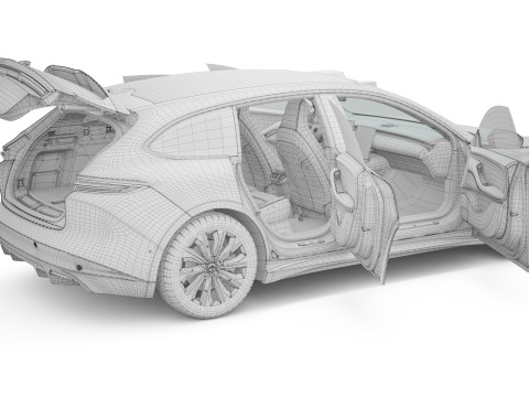2024 NIO ET5 TOURING With Interior Modèle 3D