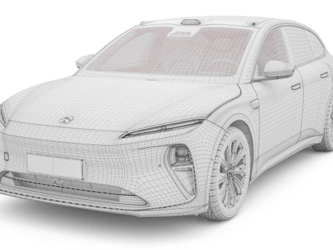 2024 NIO ET5 TOURING With Interior 3D Model