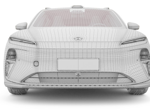2024 NIO ET5 TOURING With Interior Modèle 3D