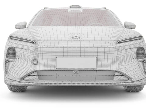 2024 NIO ET5 TOURING With Interior 3D Model