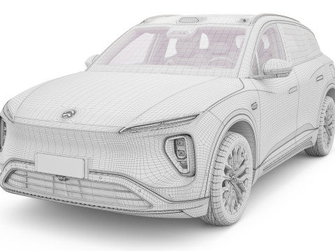 2024 NIO EL6 ES6 With Interior 3D Модель