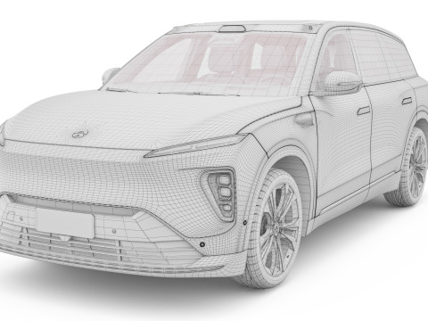 2024 NIO EL8 ES8 With Interior Model 3D