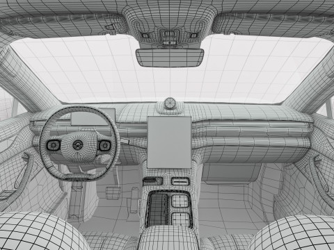 2024 NIO EL8 ES8 With Interior Model 3D