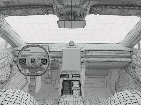 2024 NIO EL8 ES8 With Interior 3D Model