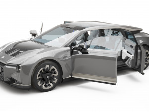 2024 HiPhi Z With Interior Model 3D