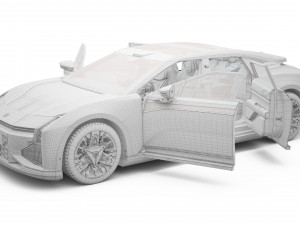 2024 HiPhi Z With Interior Model 3D