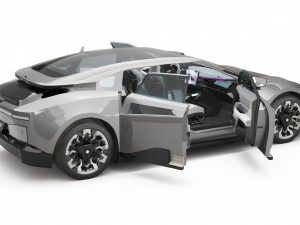 2024 HiPhi Z With Interior Model 3D