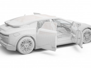 2024 HiPhi Z With Interior Model 3D