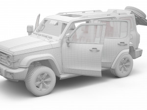 2024 GWM Tank 300 With Interior 3D Model