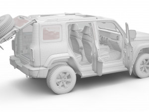 2024 GWM Tank 300 With Interior 3D Model