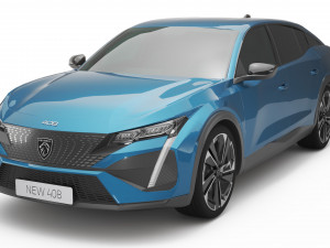 2024 Peugeot 408 ALLURE 3Dモデル
