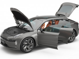 2023 Geely Zeekr 001 With Interior 3D Model
