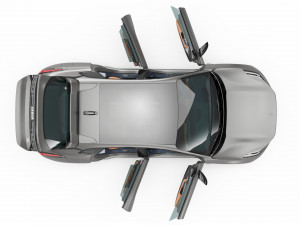 2023 Geely Zeekr 001 With Interior 3D Model