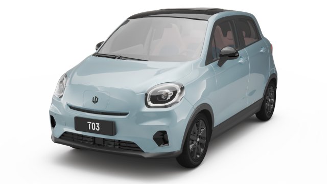 2024 Leapmotor T03 With Interior Model 3D .c4d .max .obj .3ds .fbx .stl .blend 