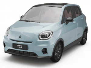 2024 Leapmotor T03 con interni Modello 3D