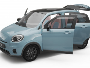 2024 Leapmotor T03 With Interior Model 3D