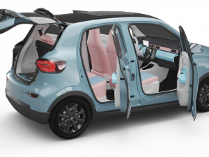 2024 Leapmotor T03 With Interior Model 3D