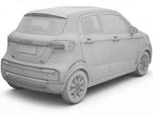 2024 Leapmotor T03 With Interior Model 3D