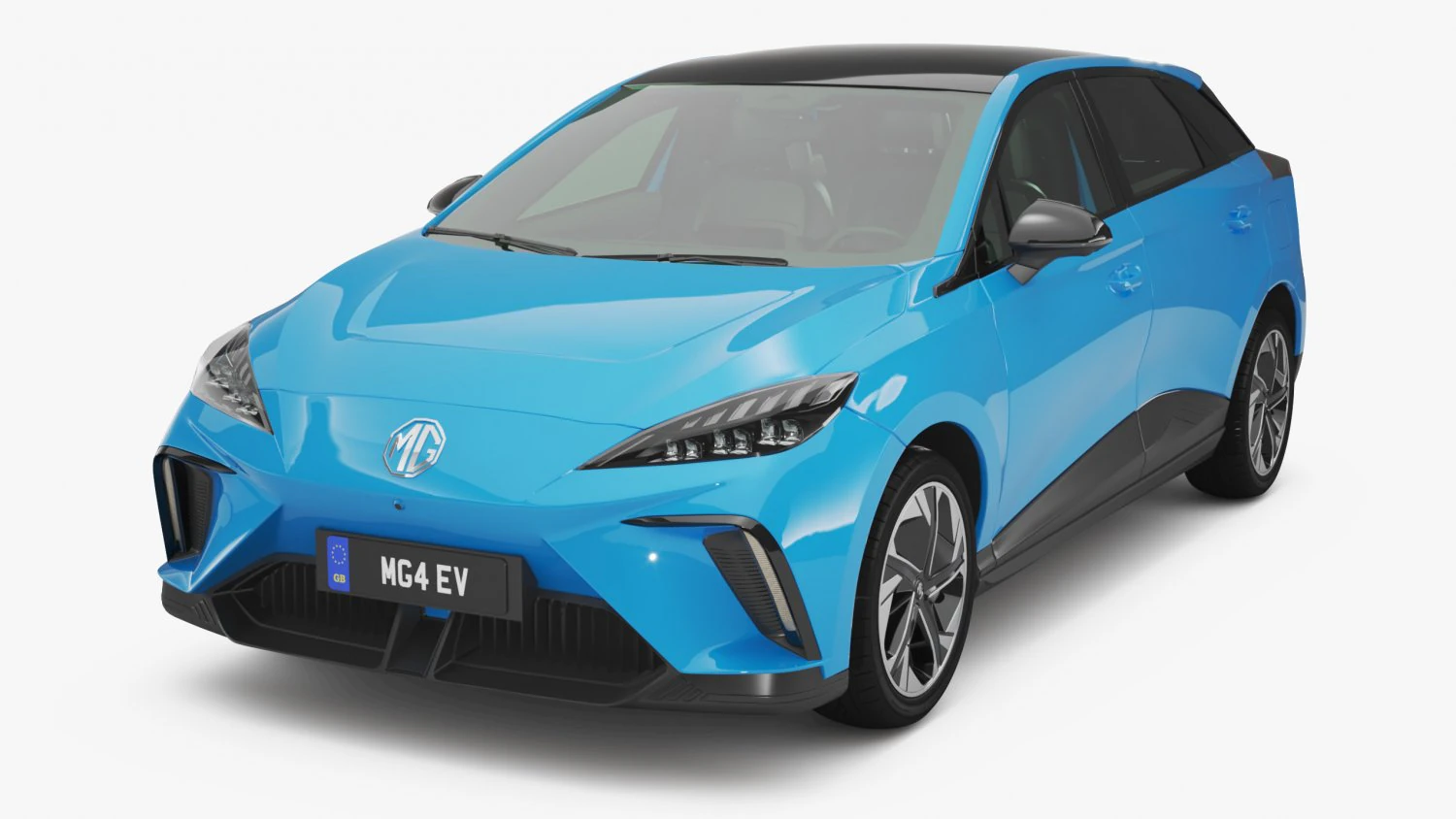 2024 MG4 EV With Interior 3D Model .c4d .max .obj .3ds .fbx .stl .blend 