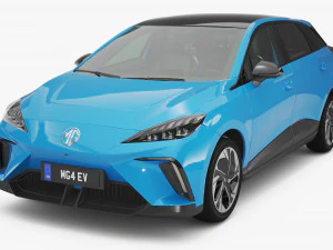 2024 MG4 EV met interieur 3D Model