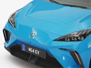 2024 MG4 EV With Interior 3D Модель