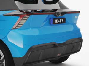 2024 MG4 EV With Interior 3D Модель