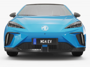 2024 MG4 EV With Interior 3D Модель
