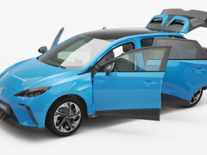 2024 MG4 EV With Interior 3D Модель
