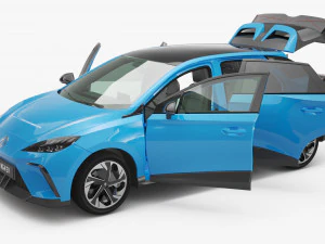 2024 MG4 EV With Interior 3D Model
