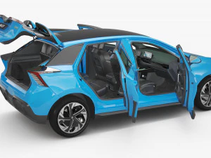 2024 MG4 EV With Interior 3D Model