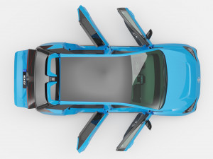 2024 MG4 EV With Interior 3D Модель