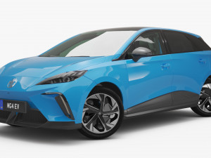 2024 MG4 EV With Interior 3D Модель