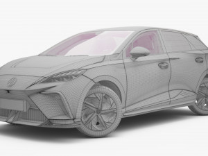 2024 MG4 EV With Interior 3D Модель