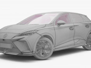 2024 MG4 EV With Interior 3D Model