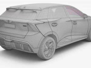 2024 MG4 EV With Interior 3D Model