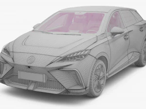 2024 MG4 EV With Interior 3D Model