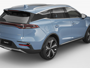 2024 BYD Tang EV With Interior Model 3D