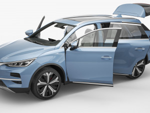 2024 BYD Tang EV With Interior Model 3D