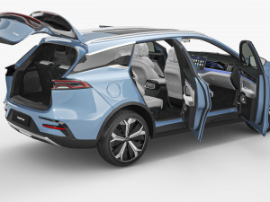 2024 BYD Tang EV With Interior Model 3D