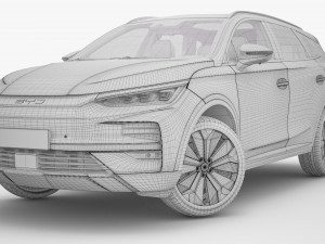 2024 BYD Tang EV With Interior Model 3D
