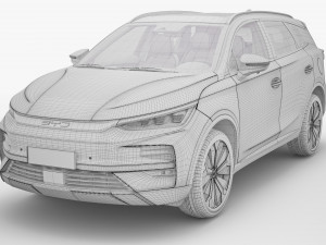 2024 BYD Tang EV With Interior Model 3D